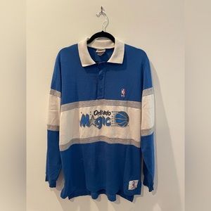 Vintage Orlando Magic Nutmeg Polo Rugby Shirt (large)